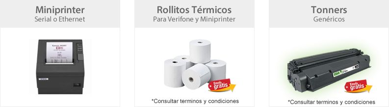 Miniprinters Rollitos Termicos y Tonners